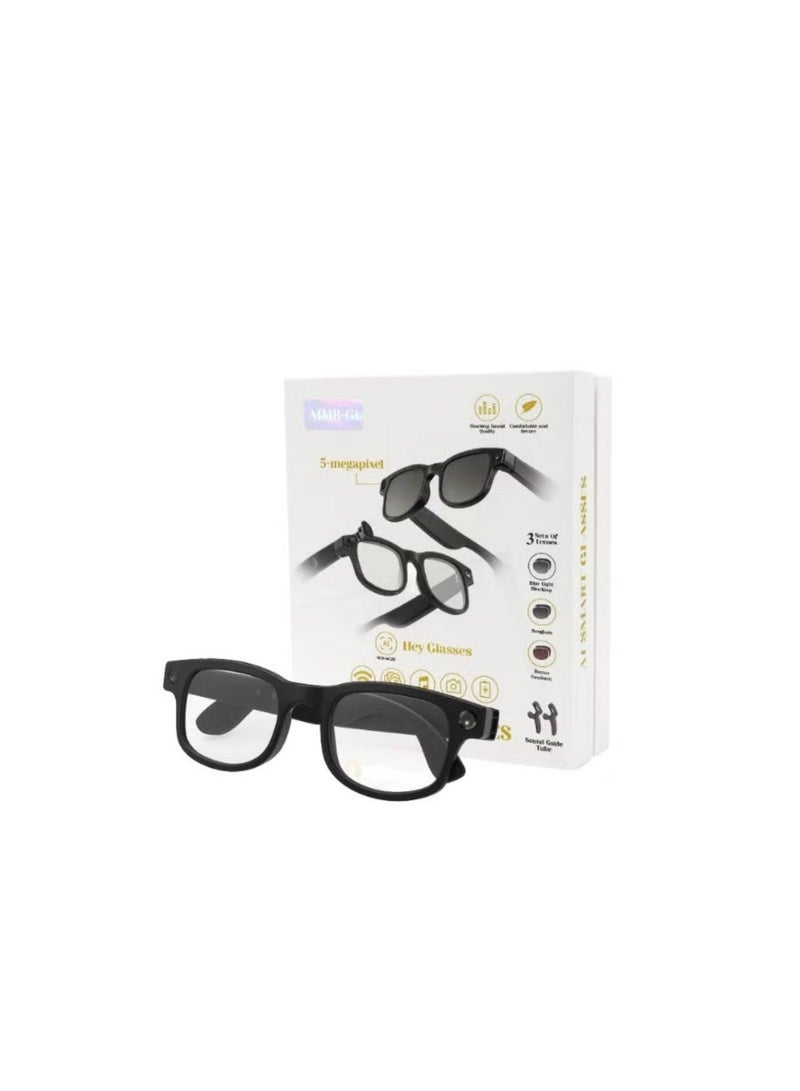 Smart AI Translation Glasses with Dual Cameras | 1080P HD Video Recording | Real-Time Language Translation | Voice Assistant | App Control | Magnetic Charging | Business & Travel Smart Eyewear - Image 2